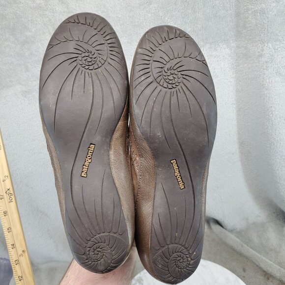 Patagonia Shoes Womens Size 8 Espresso Brown Maha Smooth Flats - Picture 8 of 9